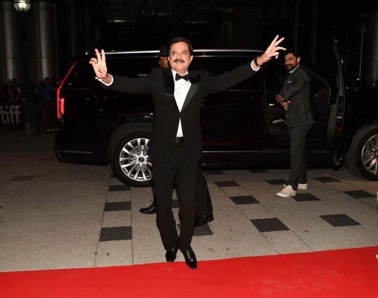 Anil being the Punjabi he is. The veteran actor made a stylish and cool entry